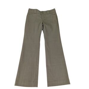 Vintage Y2K Gap Tweed Trouser Pants Wool Stretch Women's 4 Herringbone Wide Leg‎